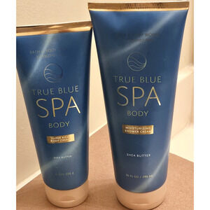 Bath &Body Works True Blue Spa MOISTURIZING SHOWER CREAM & Super Rich Body Cream